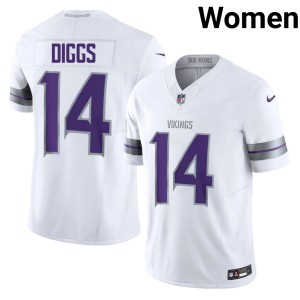 #14 The Vikes Women's Stitched Alternate Stefon Diggs White Jersey 796920-421