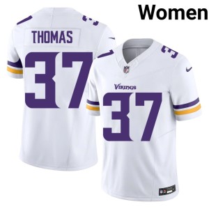 #37 MIN Vikings White Tavierre Thomas Womens Official Jersey 964529-256