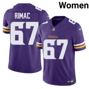 #67 Minnesota Women's Purple Tomas Rimac Football Jerseys 185907-118