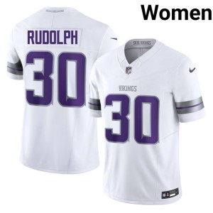 #30 White Alternate MIN Official Trayvon Rudolph Womens Jerseys 385928-831