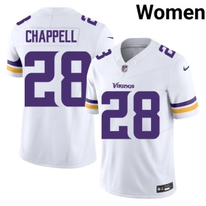 #28 Women's White Embroidery Tyreek Chappell The Purple and Gold Jerseys 962574-262