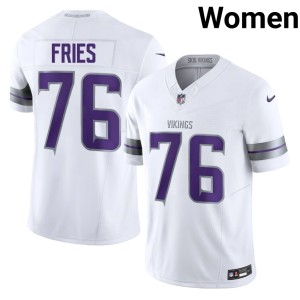 #76 Will Fries Vikings Nation Alternate 2026 White Women's Jerseys 289807-843