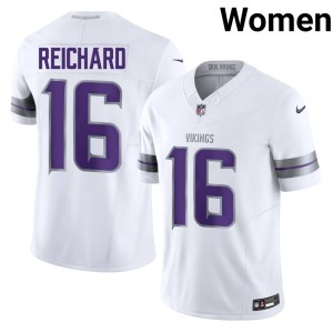 #16 Minnesota Women Alternate Football White Will Reichard Jersey 837631-537