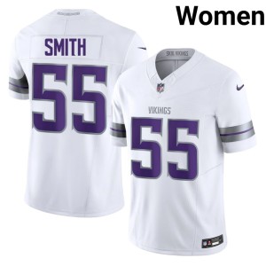 #55 Alternate Women White 2026 Za'Darius Smith Minnesota Jerseys 419400-562