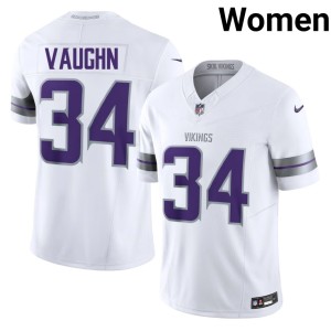 #34 Women Alternate Game White Zemaiah Vaughn Purple Pride Jersey 753756-937