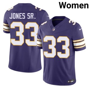 #33 Women Minnesota 2026 Purple Throwback Aaron Jones Sr. Jersey 478738-755