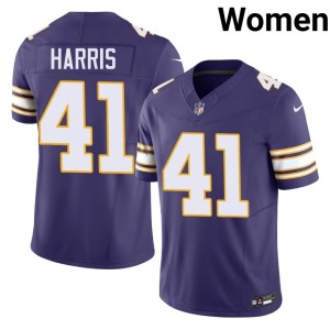 #41 2026-27 MIN Throwback Women Anthony Harris Purple Jerseys 581455-501