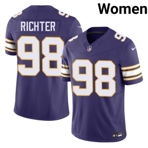 #98 Womens 2026 Bo Richter Throwback Purple The Purple Jerseys 234515-126