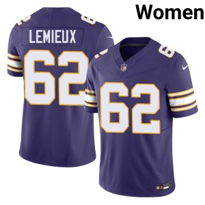 #62 Purple Women's 2026 Delby Lemieux Throwback The Purple Jersey 874042-523