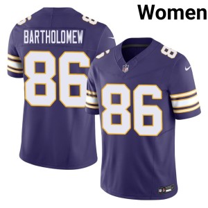 #86 The Purple and Gold Throwback Gavin Bartholomew 2026-27 Purple Womens Jersey 951073-441