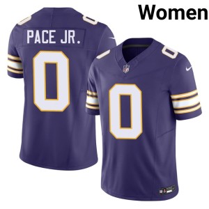 #0 Minnesota Purple Throwback Women's NIL Ivan Pace Jr. Jerseys 471227-656
