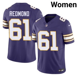 #61 Womens Player Purple Pride Throwback Purple Jalen Redmond Jerseys 657200-437