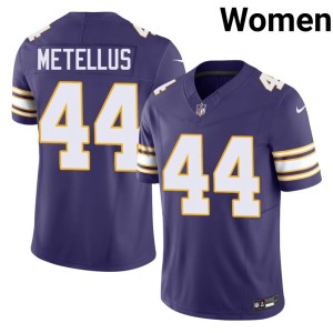 #44 Replica Womens Purple Throwback The Purple and Gold Joshua Metellus Jerseys 670863-821