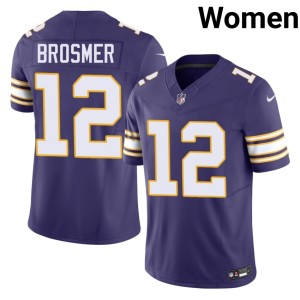 #12 Women Max Brosmer Throwback Purple Pride Purple NIL Jersey 738625-694