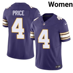 #4 Player Purple Minnesota Myles Price Women's Throwback Jersey 664765-434
