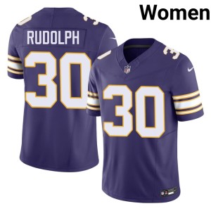 #30 Purple Official Throwback The Purple Womens Trayvon Rudolph Jerseys 923271-394