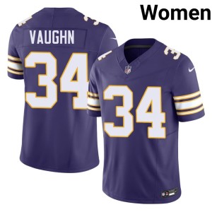 #34 Womens Purple Football Purple Pride Throwback Zemaiah Vaughn Jerseys 353272-542