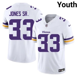 #33 White Vikings NFL Aaron Jones Sr. Youth Jerseys 346149-305