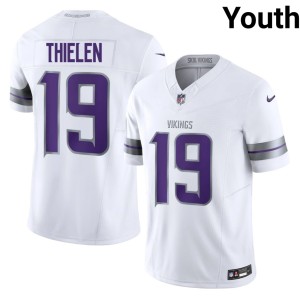 #19 MIN Adam Thielen Alternate Stitched White Youth Jerseys 234300-558