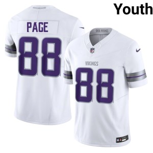 #88 White The Vikes Alan Page NIL Youth Alternate Jerseys 309355-764
