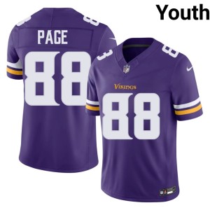 #88 Purple Official Youth The Purple and Gold Alan Page Jerseys 292783-184