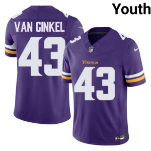 #43 Purple Youth MIN Official Andrew Van Ginkel Jersey 730367-383