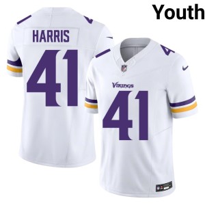 #41 Purple Pride Youth White Limited Anthony Harris Jerseys 145046-479