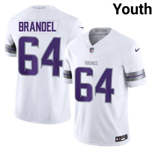 #64 Stitched MIN Vikings White Blake Brandel Youth Alternate Jersey 990358-172