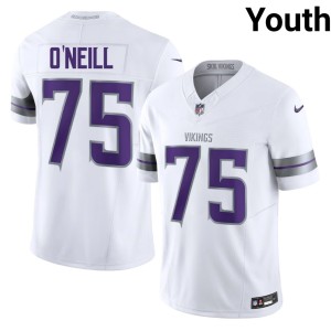 #75 Alternate White Game Brian O'Neill Youth Minnesota Vikings Jerseys 935509-228