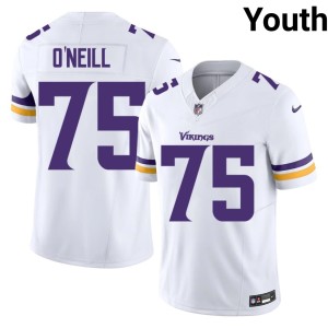 #75 Youth Brian O'Neill Stitched The Vikes White Jerseys 349107-542