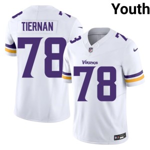 #78 Stitched White MIN Vikings Caleb Tiernan Youth Jersey 536517-574