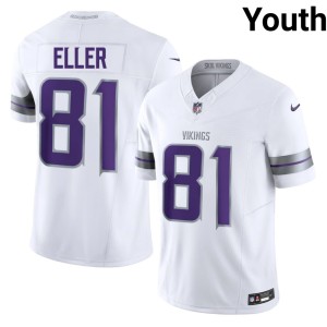 #81 Alternate Carl Eller Vikings Nation White Youth NIL Jersey 384202-577