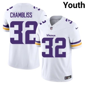 #32 Player Chaz Chambliss White Youth Minnesota Vikings Jerseys 978935-238