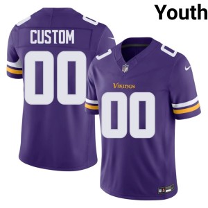 #00 Purple Limited Youth The Vikes Custom Jersey 976720-295