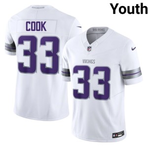 #33 White Official Alternate Dalvin Cook Minnesota Vikings Youth Jersey 769375-272