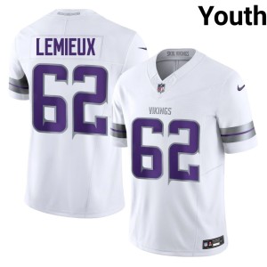 #62 2026 Youth MIN Delby Lemieux White Alternate Jersey 727005-126