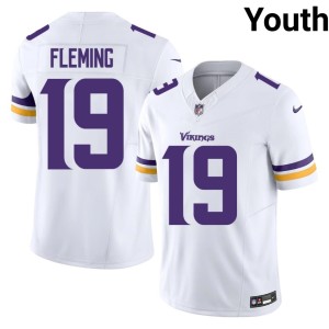 #19 Dontae Fleming Minnesota Youth Stitched White Jerseys 475709-203