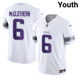 #6 Youth Dwight McGlothern White Vikings Player Alternate Jerseys 539310-812