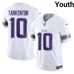 #10 White Vikings Limited Youth Alternate Fran Tarkenton Jersey 121553-363