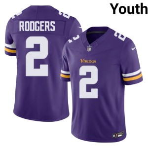 #2 Youth Embroidery Vikings Isaiah Rodgers Purple Jersey 786832-443