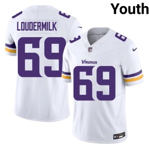 #69 Game Youth The Vikes White Isaiahh Loudermilk Jerseys 241082-707