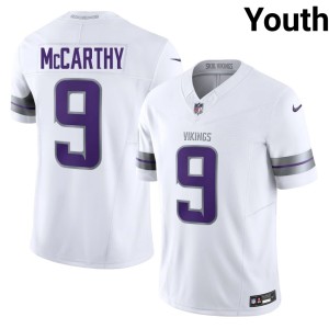 #9 J.J. McCarthy Alternate Youth The Purple White Player Jersey 129007-830