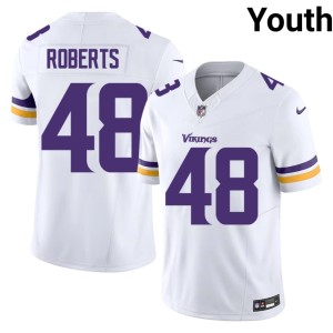 #48 Youth Minnesota Vikings Jacob Roberts White 2026-27 Jersey 775173-989