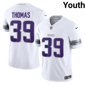 #39 Youth Alternate White 2026 Jacob Thomas Vikings Jerseys 684008-459