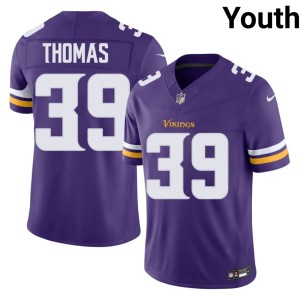 #39 Purple Youth Vikings Jacob Thomas 2026 Jersey 805122-183