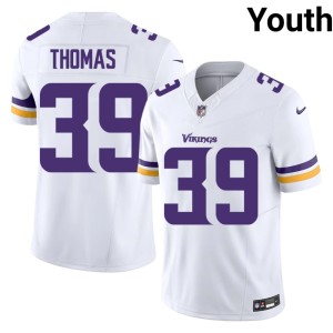 #39 The Purple and Gold Jacob Thomas White Youth Player Jersey 870300-526
