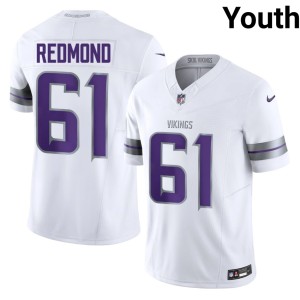 #61 White Limited Youth Alternate Vikings Nation Jalen Redmond Jersey 339948-663