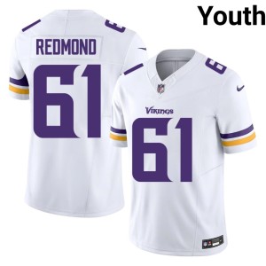 #61 Jalen Redmond Game Youth The Vikes White Jerseys 332329-690