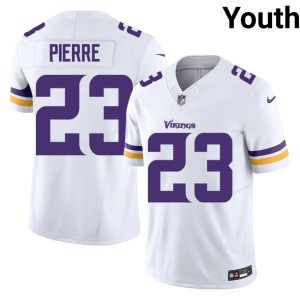 #23 James Pierre Youth Minnesota Vikings White NIL Jersey 577210-295