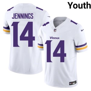 #14 Jauan Jennings Vikings Nation Youth White 2026 Jersey 356722-331